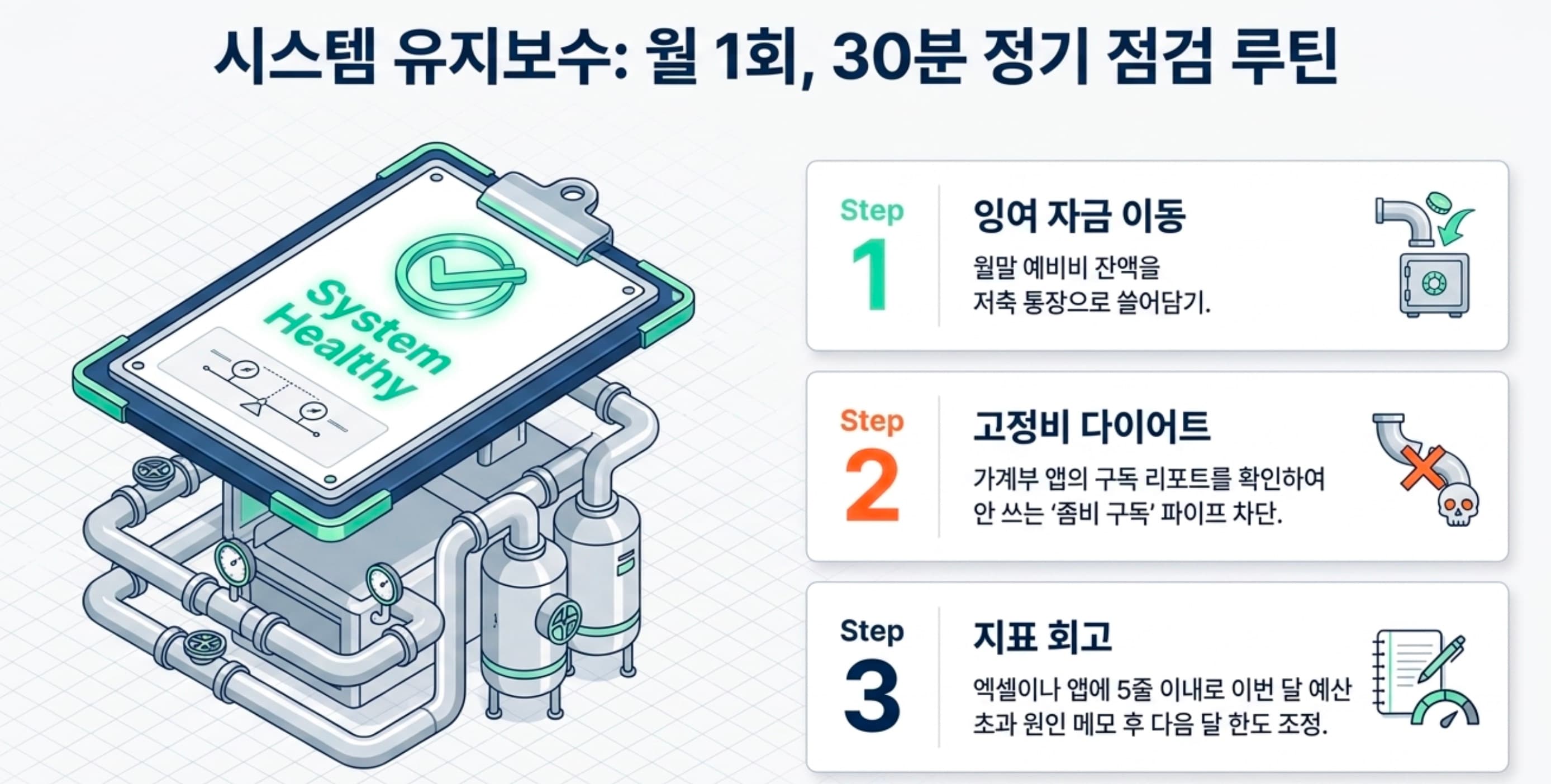 월 1회 30분 통장 시스템 정기 점검 루틴