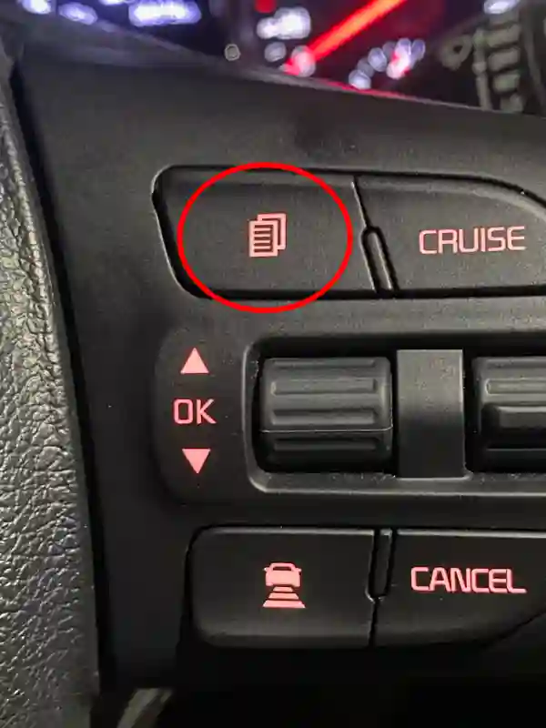 mode button position