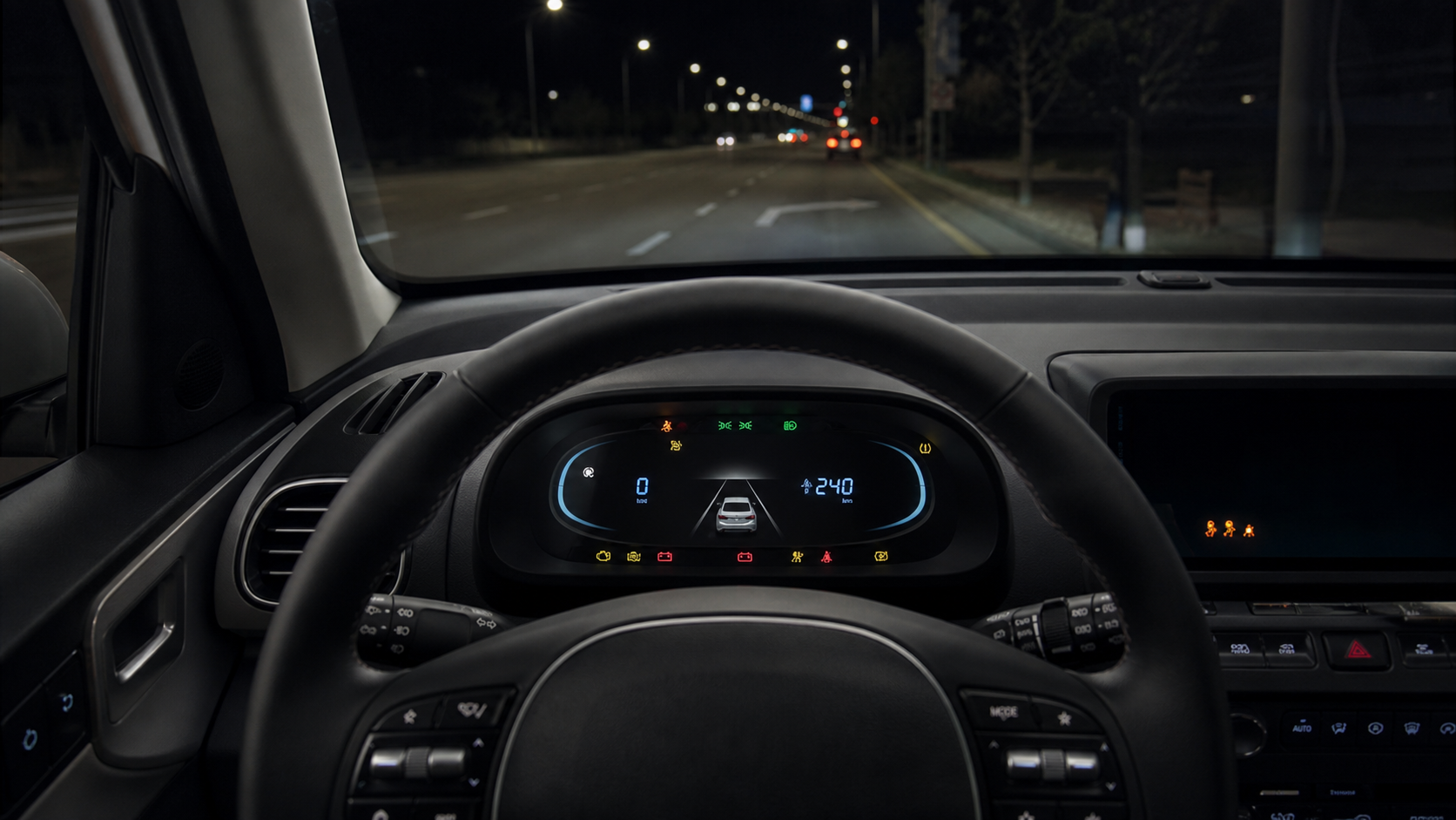 INSTER dashboard warning-light example