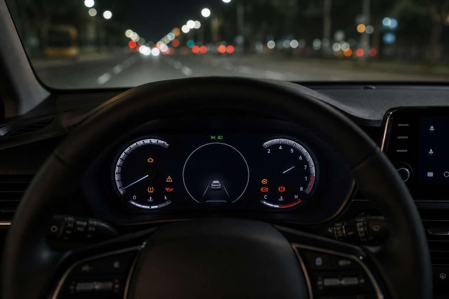 Casper dashboard warning-light example