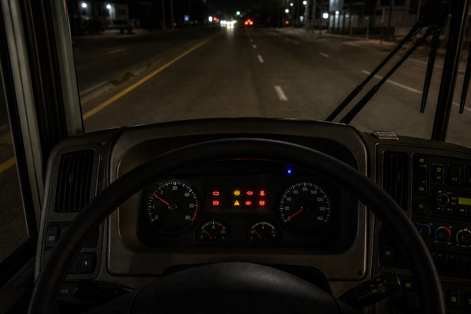County warning-light example dashboard