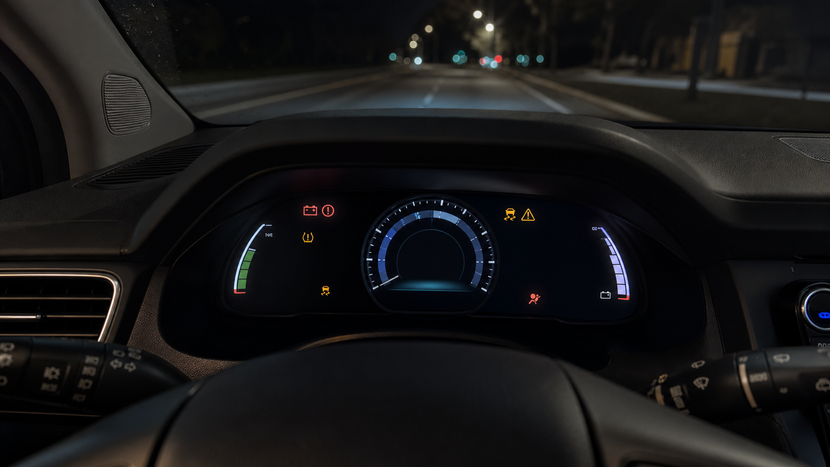 IONIQ Electric Armaturenbrett Warnlicht Beispiel