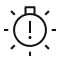 KONA Electric LED headlamp warning icon