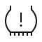 KONA Electric low tire pressure warning icon