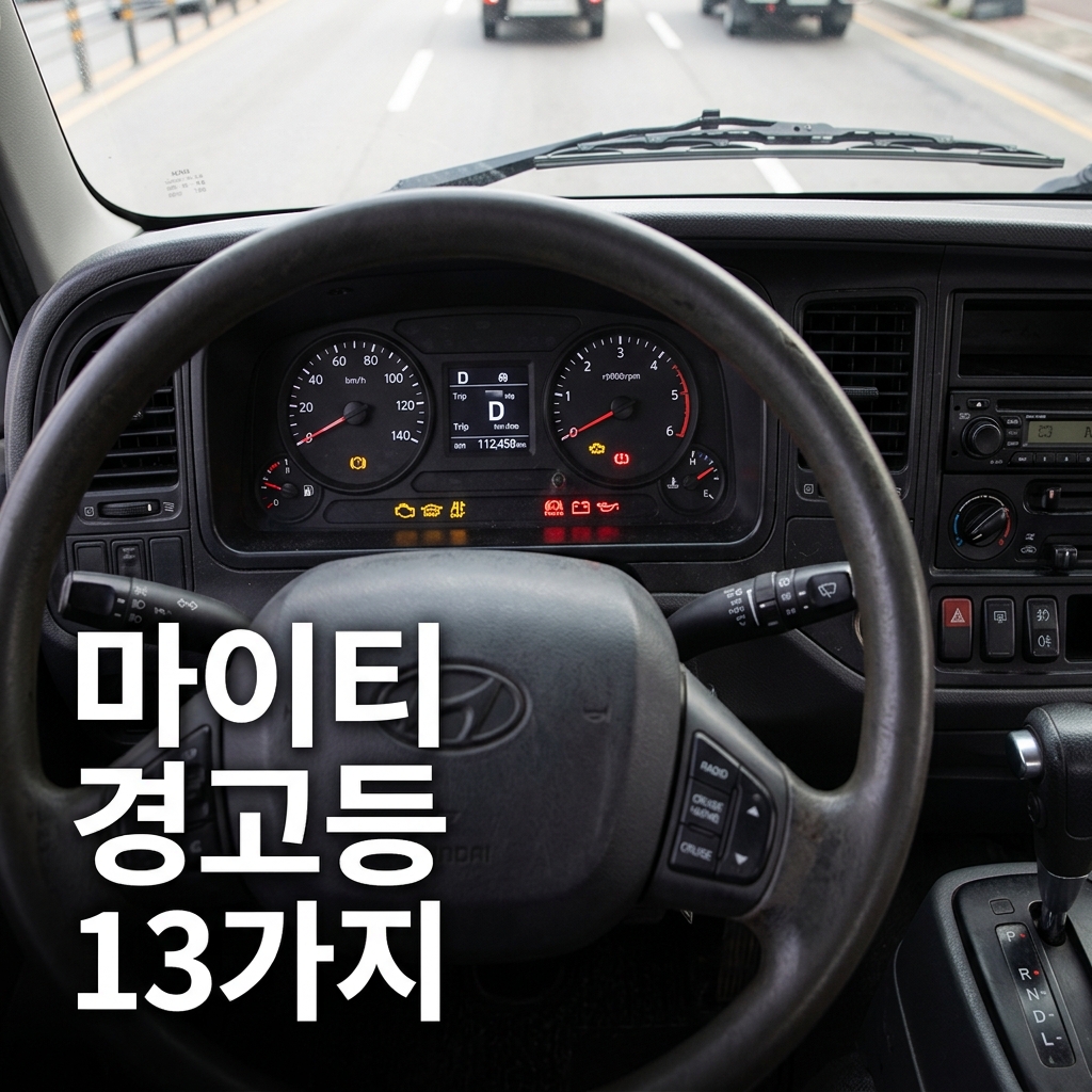 마이티 계기판 경고등 예시 이미지