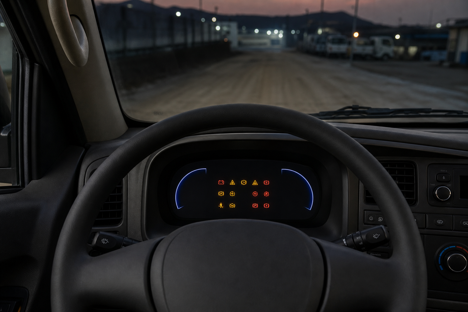 Porter II Electric dashboard warning-light example