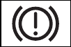 Camry Hybrid amber brake warning icon
