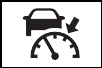 Camry Hybrid radar cruise warning icon