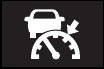 Prius radar cruise warning icon