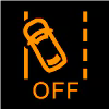 Lane keeping aid fault symbol